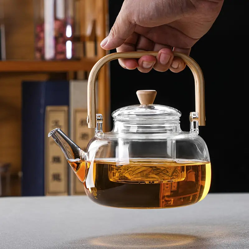 Tetera de Vidrio con Acabado Suave - Alfa Store