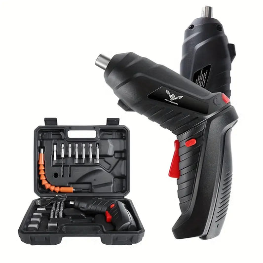 Taladro Inalámbrico 47 Piezas, Portátil y Recargable